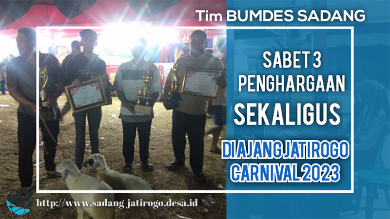 MENGANGKAT TEMA BRANDING DESA, TIM KARNAVAL BUMDES SADANG SABET 3 PENGHARGAAN SEKALIGUS